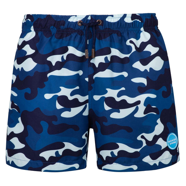 Navy Camo Swim Trunks